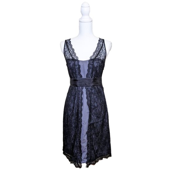 Anthropologie MOULINETTE SOEURS Shadow Canopy Black Lace Dress - Picture 2 of 9